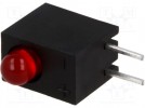 LED; w obudowie; Il.diod:1; 3mm; THT; czerwony; 12-25mcd; 40°