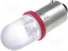 Lampka LED; czerwony; BA9S; 24VDC; 24VAC
