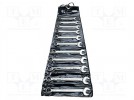 Wrenches set; combination spanner; 11pcs.