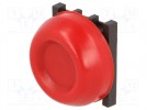 Przełącznik: przyciskany; 1-pozycyjne; 30mm; czerwony; brak; IP66