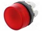 Lampka kontrolna; 22mm; Podśw: MLB-1; płaska; IP66; Kolor: czerwony
