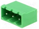 Terminal block; socket; male; 5.08mm; straight; ways:3; tinned; 15A