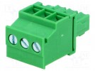 Klemmleiste abschaltbar; Stecker; weiblich; 3,5mm; gewinkelt