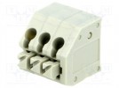Klemmleiste; 3,5mm; mit 45°-Winkel; 0,75mm2; Wege:3; verzinnt; 5A