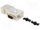 D-Sub; PIN: 9; wtyk; drut,linka; męskie; Profibus; kątowe 90°