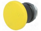 Switch: push-button; Stabl.pos: 1; 22mm; yellow; Illumin: none; IP66