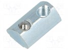 Nut; for profiles; Width of the groove:5mm; steel; zinc