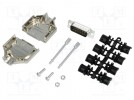 D-Sub; PIN: 15; Stecker; männlich; abgeschirmt,Stanzkontakte