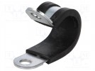 Uchwyt przykręcany; Śr.wiązki:18mm; Øotw:6,4mm; W:15mm