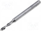 Wiertło; Ø:2,1mm; Zastosowanie: płytki drukowane; L:38,2mm