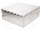 Obudowa: uniwersalna; X: 380mm; Y: 380mm; Z: 161mm; stal nierdzewna