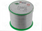 Solder; Sn99,3Cu0,7; wire; 1.5mm; 0.25kg; Flux: No Clean, F-SW32; 3%