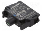 Beleuchtungselement; 22mm; Bel: LED; Front; 24VAC; -25÷70°C; 24VDC