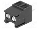 Listwa zaciskowa; 3,5mm; kątowe 90°; 1mm2; tory:2; 12A; H:9,1mm
