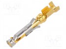Contact; female; brass; gold-plated; 0.75÷1.5mm2; 18AWG÷16AWG
