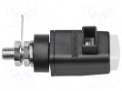 Laborklemme; weiss; 300VDC; 16A; Anschlüsse: Federklammer; 31mm