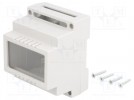 Enclosure: for DIN rail mounting; X:69.8mm; Y:89mm; Z:64.6mm