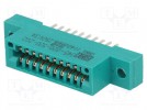 Steckverbinder: Randart; PIN: 20; 345; Löten; auf PCB; 2,54mm