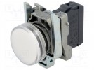 Kontrolllämpchen; 22mm; Bel: ZBVM; flach; IP66; Farbe: weiss; Ø22mm