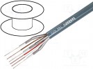 Wire: coaxial; Outside insul.material: PVC FirestoP®; Cu; grey; 6