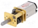 Motor: DC; with gearbox; 12VDC; HPCB 12V; 1000:1; 32rpm; 800mA