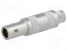 Steckverbinder: koaxial; Serie: 00; Stecker; männlich; Löten; PIN: 1