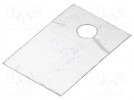 Thermally conductive pad: mica; TO220; 0.4K/W; L:18mm; W:12mm