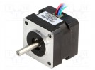 Motor: Schrittmotor; 10VDC; Achse: D Schnitt; max.98,8mNm; 500mA