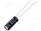 Capacitor: electrolytic; THT; 47uF; 25VDC; Ø5x11mm; Pitch:2mm; ±20%