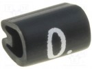 Markers for cables and wires; Label symbol:0; 2.5÷4mm; PVC