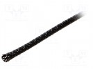 Polyester conduit; Braid diameter: 8÷17mm; Mat: polyester; black