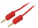 Test lead; 0.5m; red; Cond.cross sec:0.5mm2