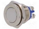 Schalter: vandalensicher; 1-stellig; SPST-NO; 2A/36VDC; IP65