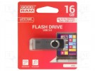 Pendrive; USB 3.0; 16GB; czarny; Odczyt:110MB/s; Zapis:20MB/s