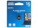 Pendrive; USB 2.0; 16GB; czarny; Odczyt:20MB/s; Zapis:5MB/s