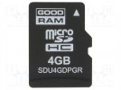 Speicherkarte; Industrie; SD Micro, pSLC; 4GB; -40÷85°C