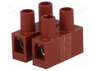 Terminal block; ways:2; screw terminal; with wire protector