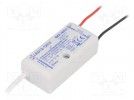Pwr sup.unit: switched-mode; LED; 12W; 12VDC; 1A; 185÷265VAC; IP40