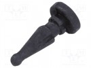 Verbinder für Lüfter und Hauben; ØÖffn.Mont: 5mm; schwarz