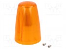 Signallers accessories: cloche; orange; Series: X125; IP65