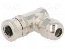 Wtyk; M12; PIN: 5; żeńskie; kod B-Profibus; na przewód; IP67; 60V; 4A