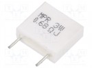 Widerstand: Drahtwiderstand; THT; 680mΩ; 3W; ±5%; 14x13x5mm; 350V