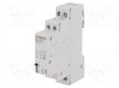 Relay: installation; bistable,impulse; NC + NO; Ucoil: 230VAC