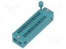 Socket: DIP; ZIF; PIN:28; 7.62mm; demountable; -40÷105°C; THT; 50VDC