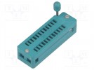 Socket: DIP; ZIF; PIN:24; 7.62mm; demountable; -40÷105°C; THT; 50VDC
