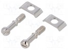 Set of screws for D-Sub; UNC4-40; Thread len: 6mm