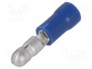 Verbinder: rund; männlich; Ø: 4mm; 1,5÷2,5mm2; Crimpverbindung