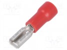 Terminal: flat; 2.8mm; 0.8mm; female; 0.5÷1mm2; crimped; for cable