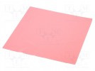 Cleaning wipes; ESD; L: 200mm; W: 200mm; polyester; pink; 0.1÷1GΩ