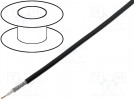 Wire: coaxial; RG174; 1x50Ω; PVC; black; 250m